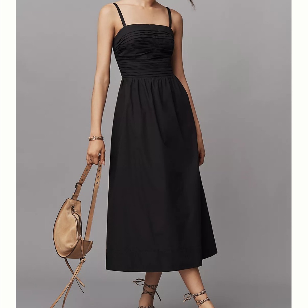 NWT Anthropologie PAIGE Braylee Strapless Ruched Midi Dress